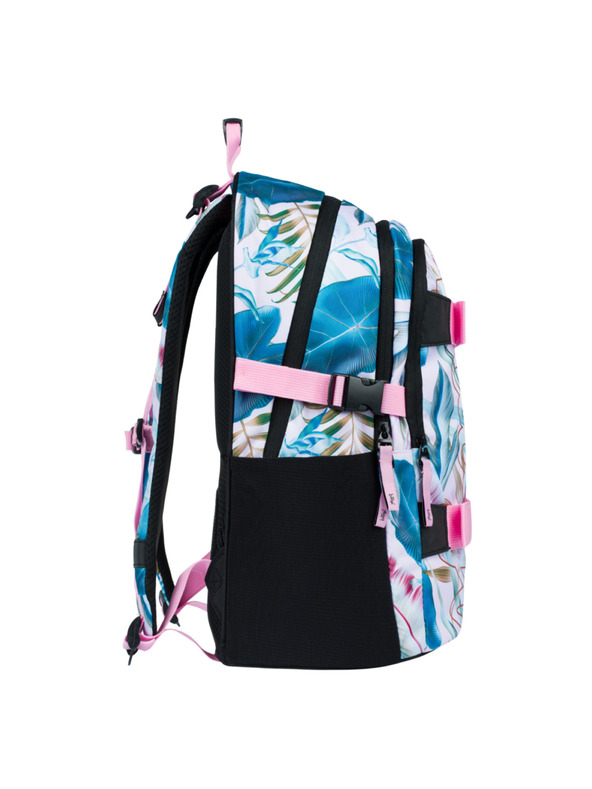 BAAGL  Fialový školský batoh Skate Leafs Baagl