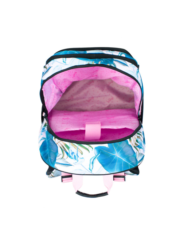 BAAGL  Fialový školský batoh Skate Leafs Baagl