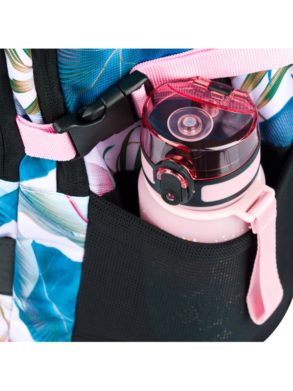 BAAGL  Fialový školský batoh Skate Leafs Baagl