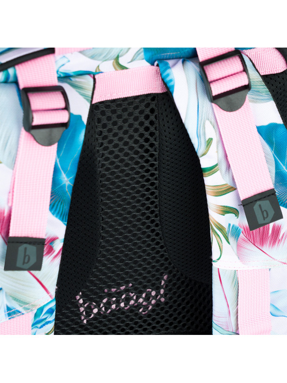 BAAGL  Fialový školský batoh Skate Leafs Baagl