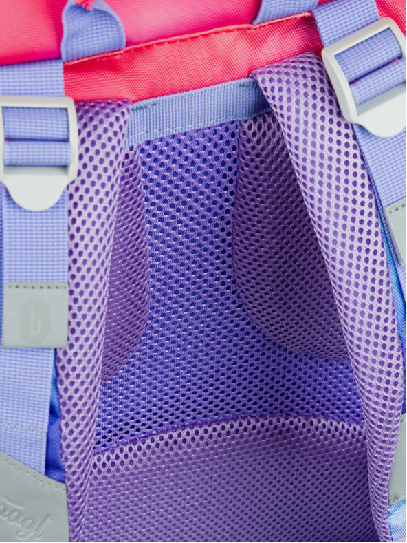 BAAGL  Červený školský batoh Airy Hippie Baagl