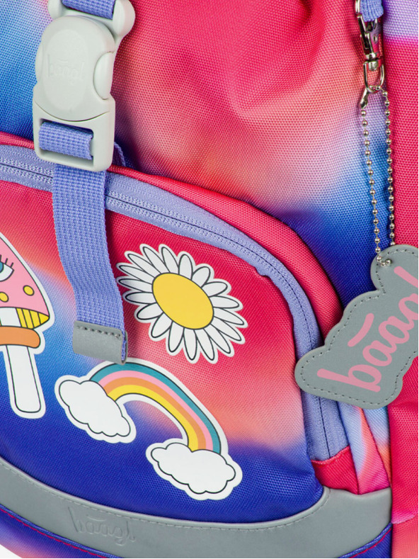 BAAGL  Červený školský batoh Airy Hippie Baagl