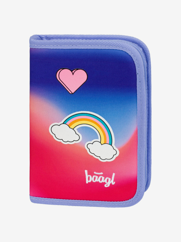 BAAGL  Červená 3 SET Airy Hippie: batoh, penál, taška Baagl