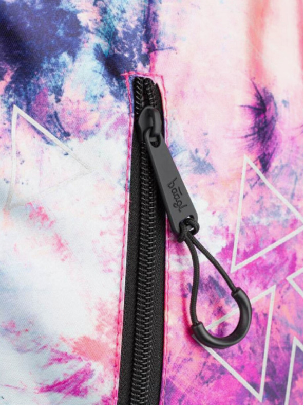 BAAGL  Ružový školský batoh Cubic Abstract Baagl