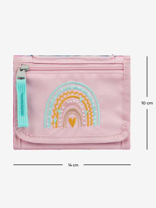 BAAGL  Ružová peňaženka na krk Baagl Rainbow