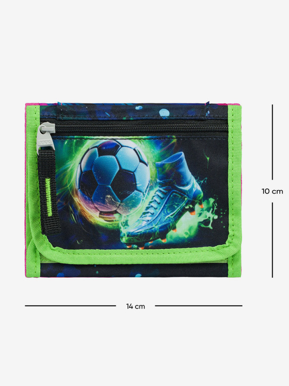 BAAGL  Zelená peňaženka na krk Baagl Football FC