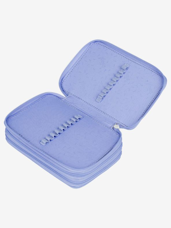 BAAGL  Fialový školský peračník trojposchodový Hippie Baagl