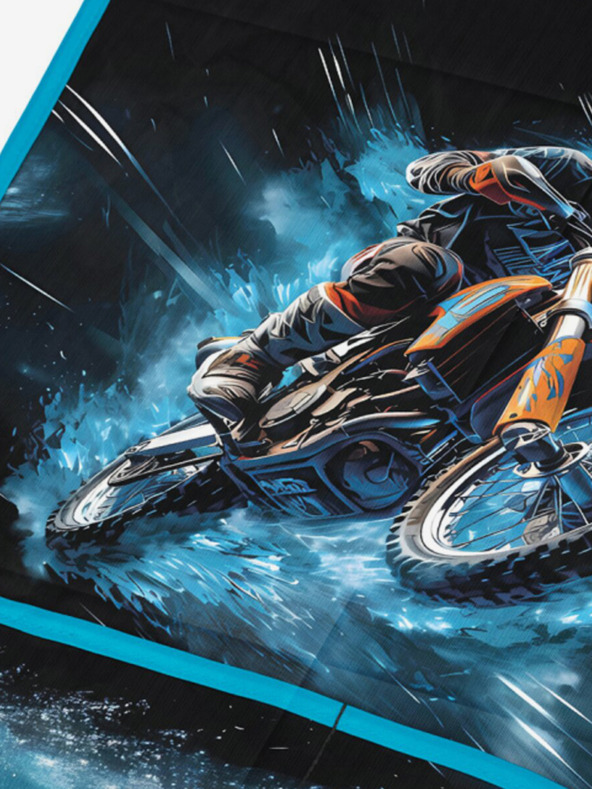 BAAGL  Modrá detská zástera Motorka Baagl