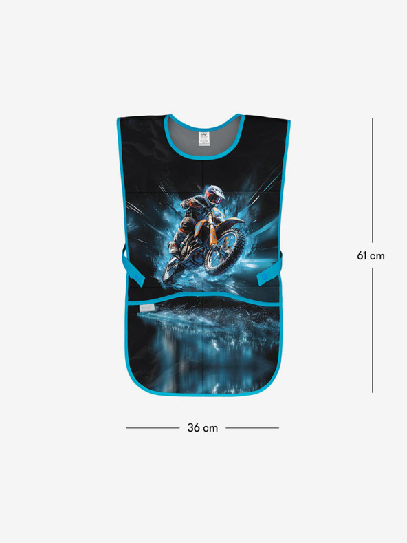 BAAGL  Modrá detská zástera Motorka Baagl