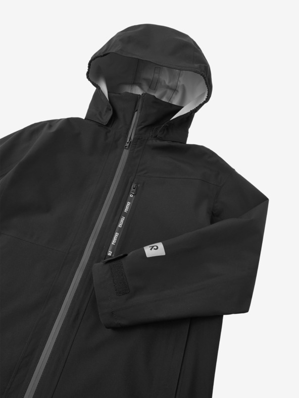 Reima Čierna chlapčenská nepremokavá bunda Reima