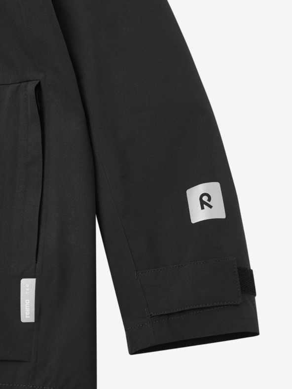 Reima Čierna chlapčenská nepremokavá bunda Reima