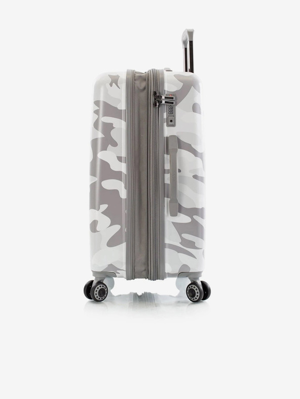 Heys Sada troch bielych kufrov Heys White Camo S,M,L