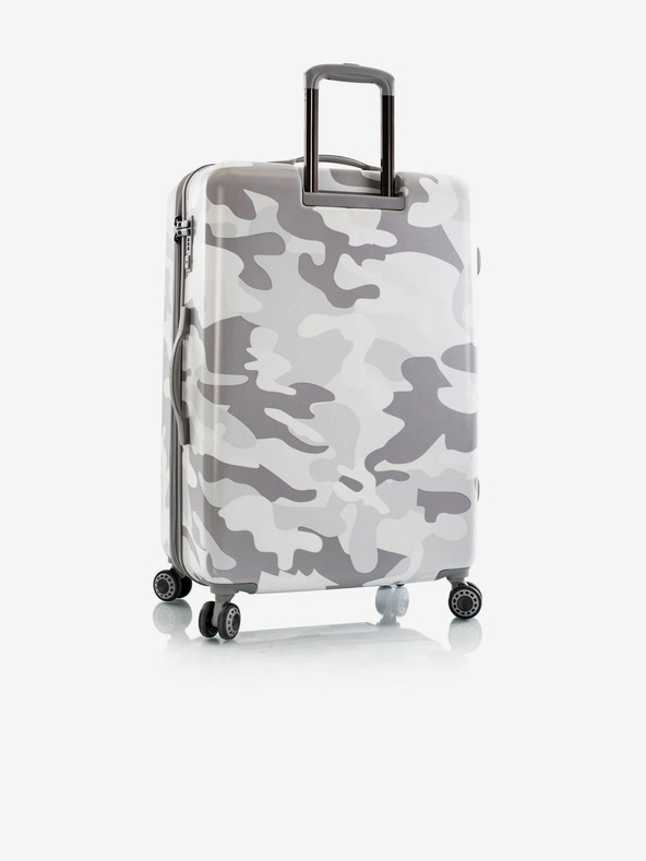 Heys Sada troch bielych kufrov Heys White Camo S,M,L