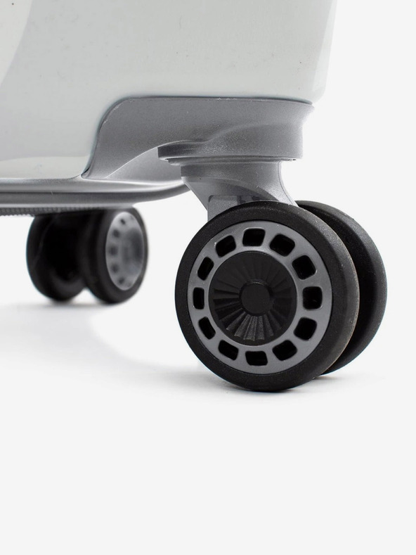 Heys Sada troch bielych kufrov Heys White Camo S,M,L