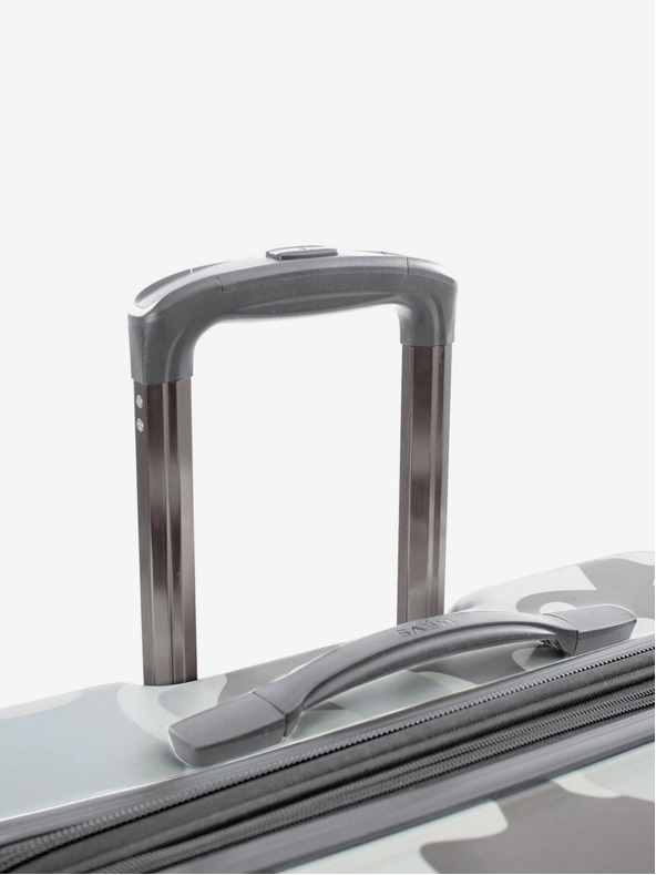 Heys Sada troch bielych kufrov Heys White Camo S,M,L