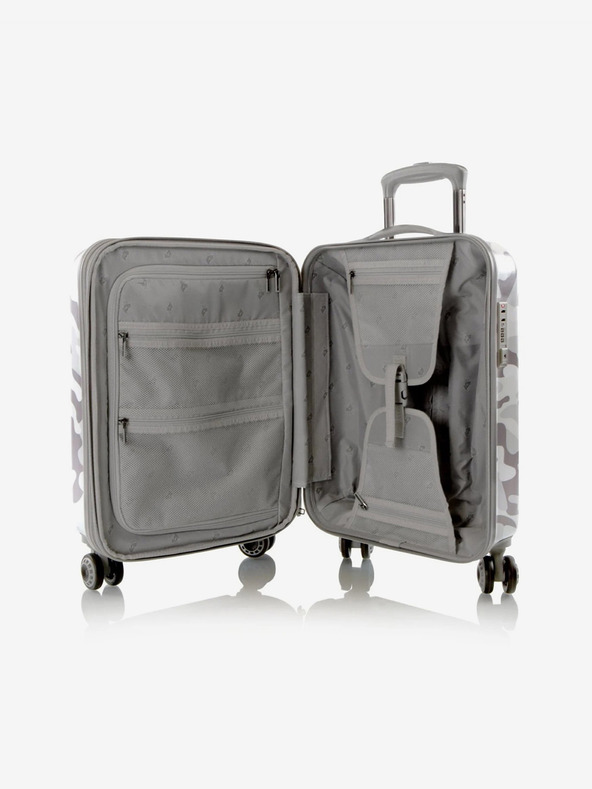 Heys Sada troch bielych kufrov Heys White Camo S,M,L