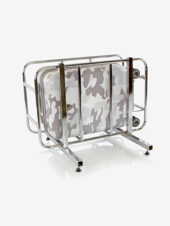 Heys Sada troch bielych kufrov Heys White Camo S,M,L