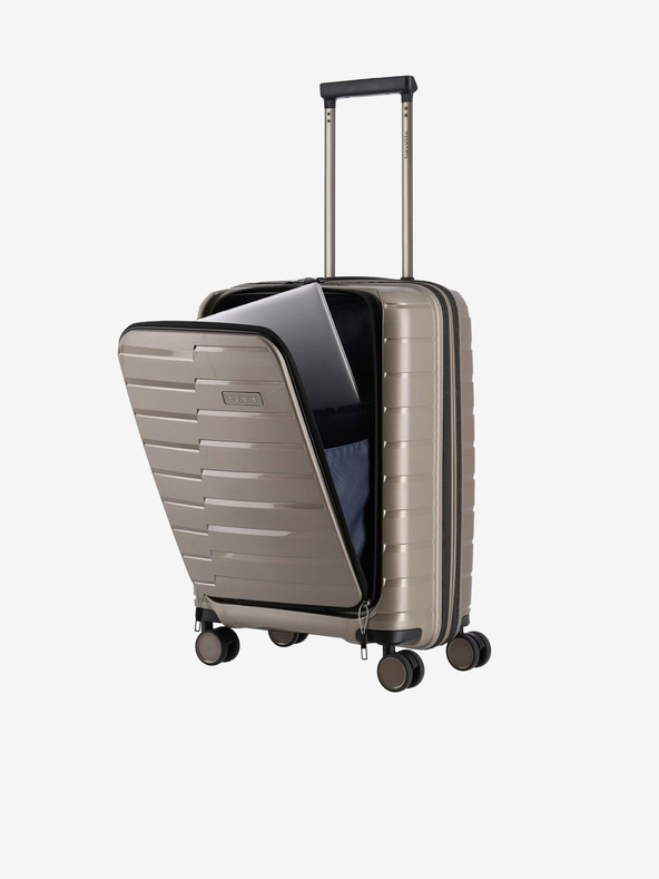 Travelite Béžová Travelite Air Base 4w S Predné vrecko Champagne