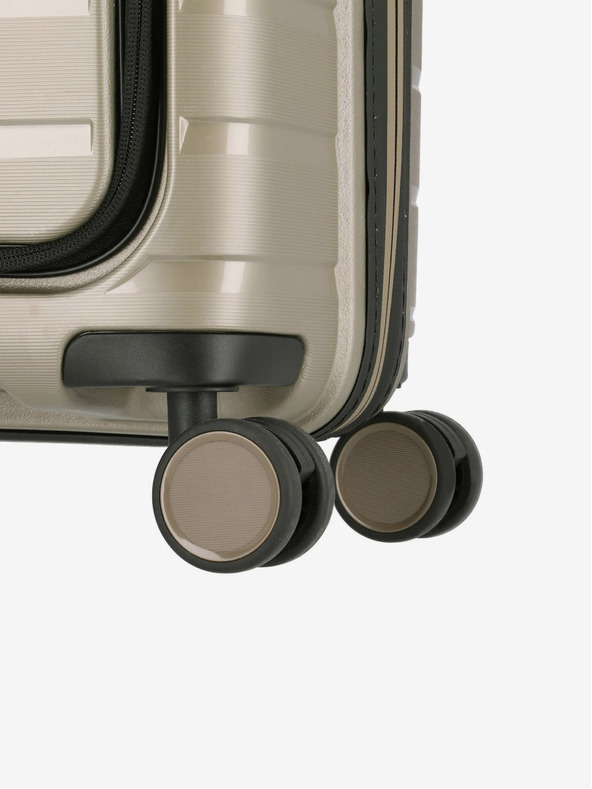 Travelite Béžová Travelite Air Base 4w S Predné vrecko Champagne