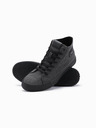 Ombre Clothing Pánske plátenné tenisky - čierne V1 OM-FOTH-0186 Ombre Clothing