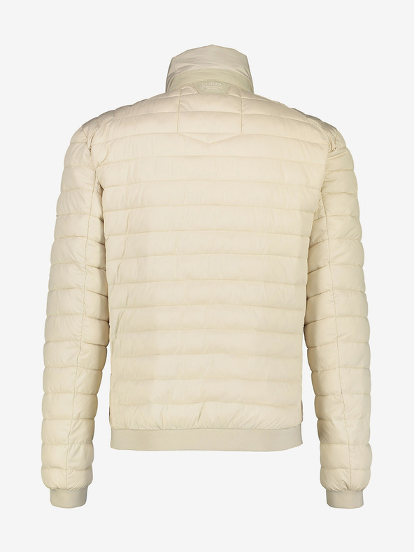 LERROS Pánska béžová prešívaná bunda LERROS