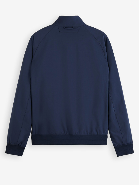 Scotch & Soda Tmavomodrá pánska softshellová bunda Scotch & Soda Classic Harrington