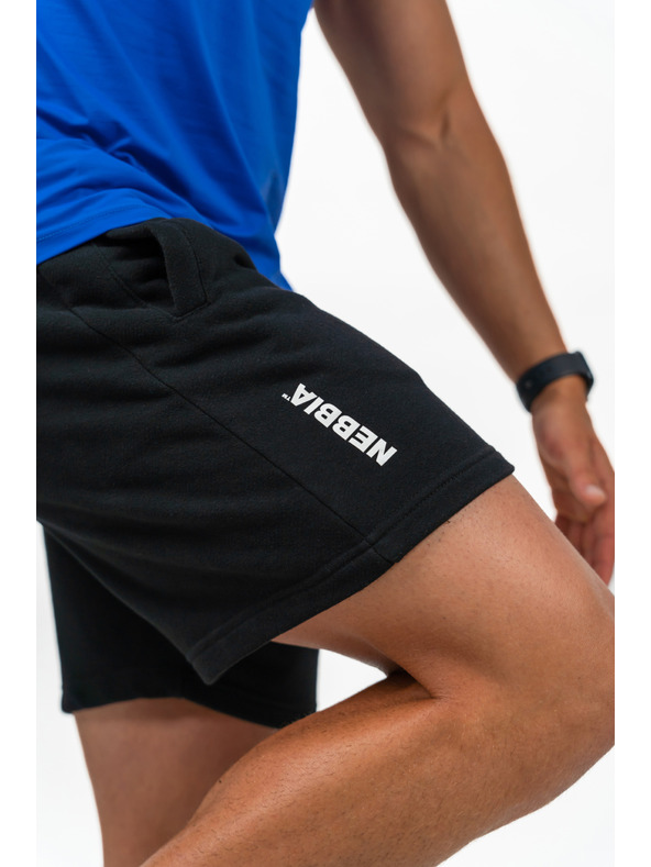 Nebbia Šortky s uvoľneným strihom MAXIMUM 336 M,čierna