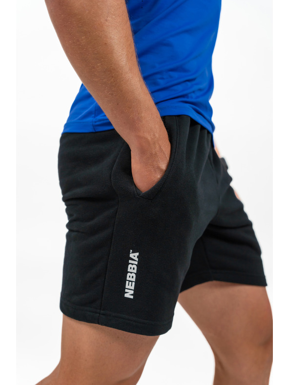 Nebbia Šortky s uvoľneným strihom MAXIMUM 336 M,čierna