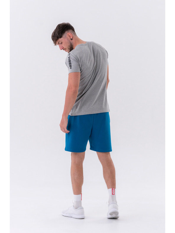 Nebbia Šortky voľného strihu s bočnými vreckami 319 M,modrá