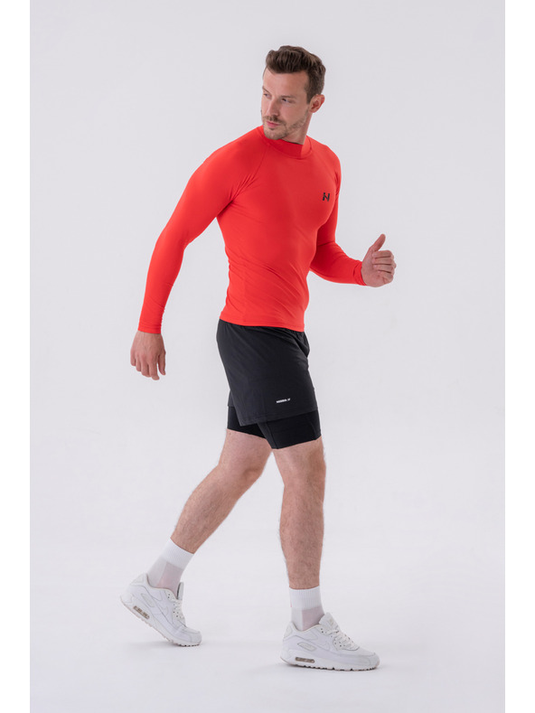 Nebbia Dvojvrstvové šortky s vreckami na mobil 318 M,sivá