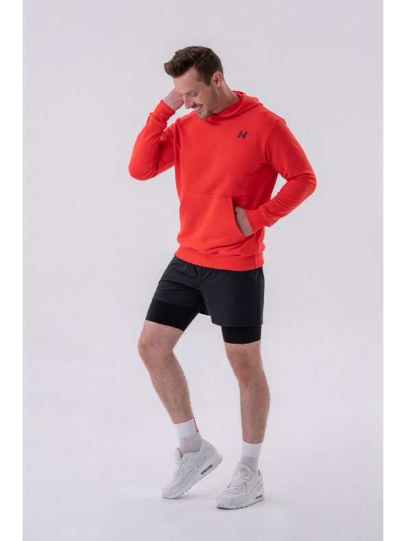 Nebbia Dvojvrstvové šortky s vreckami na mobil 318 M,sivá