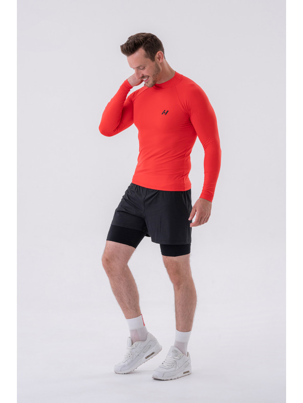 Nebbia Dvojvrstvové šortky s vreckami na mobil 318 M,sivá