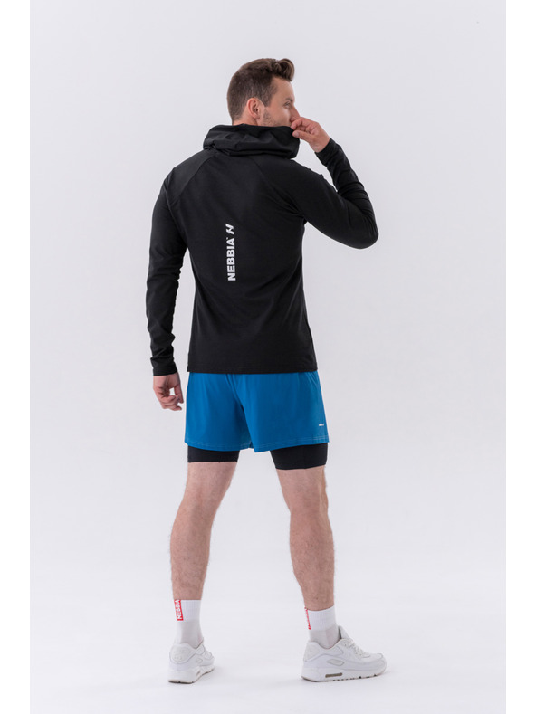 Nebbia Dvojvrstvové šortky s vreckami na mobil 318 M,sivá