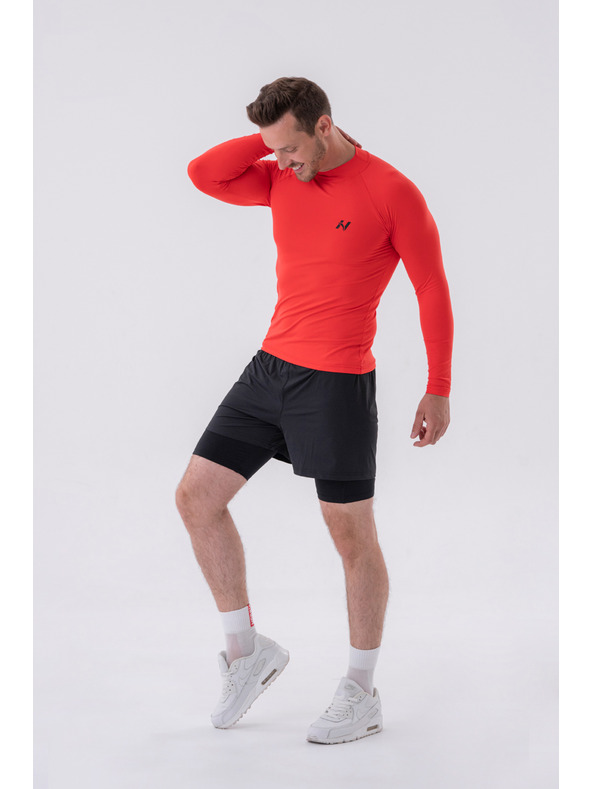 Nebbia Dvojvrstvové šortky s vreckami na mobil 318 M,sivá