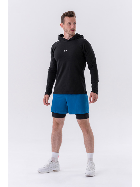 Nebbia Dvojvrstvové šortky s vreckami na mobil 318 M,sivá