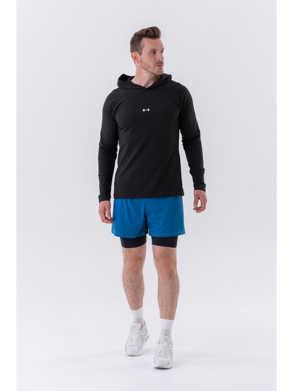 Nebbia Dvojvrstvové šortky s vreckami na mobil 318 M,sivá