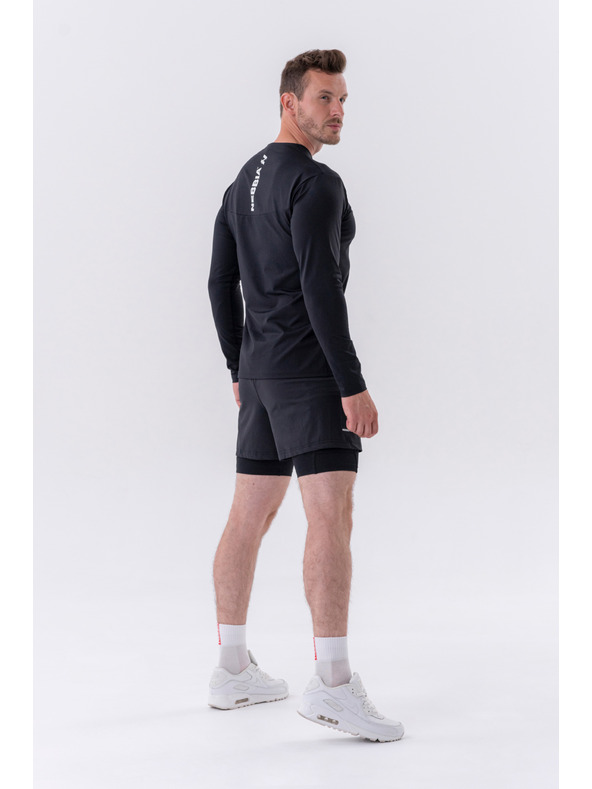 Nebbia Dvojvrstvové šortky s vreckami na mobil 318 M,sivá