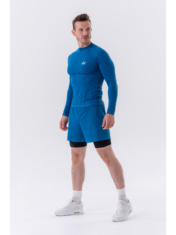 Nebbia Dvojvrstvové šortky s vreckami na mobil 318 M,sivá