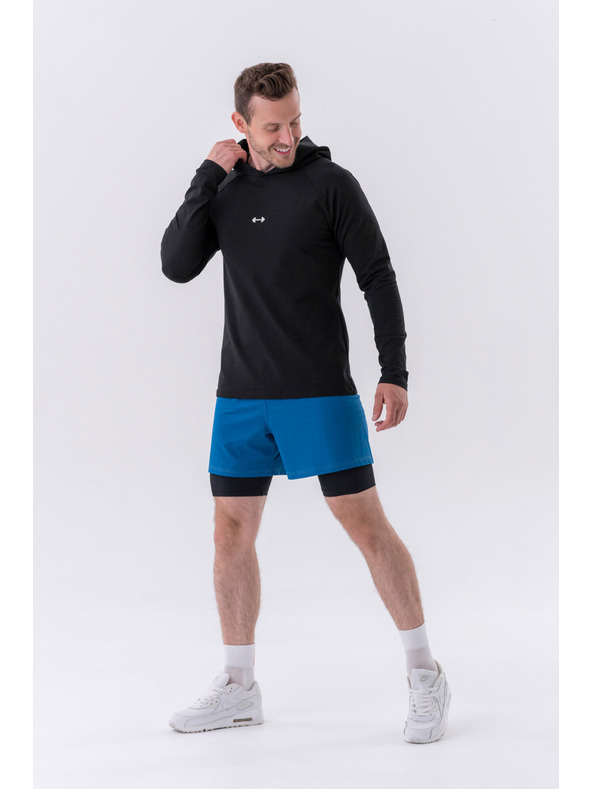 Nebbia Dvojvrstvové šortky s vreckami na mobil 318 M,sivá