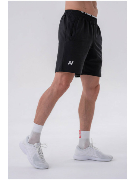 Nebbia Uvoľnené šortky s bočnými vreckami 319 Black M,black