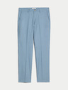 Marks & Spencer Modré pánske chino nohavice s plátnom Marks & Spencer