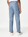 Marks & Spencer Modré pánske chino nohavice s plátnom Marks & Spencer