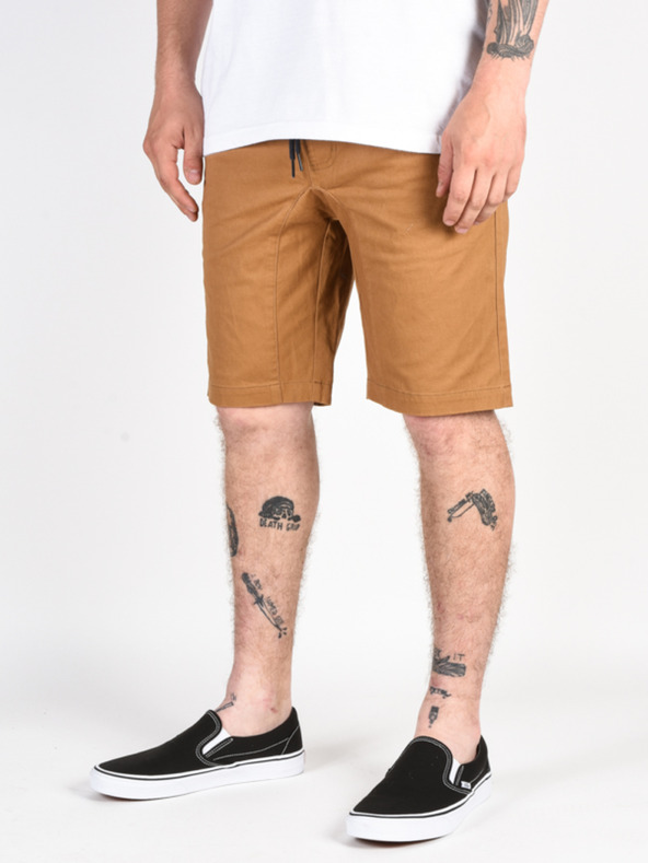 Element Element ALTONA BRONCO BROWN pánske plátené šortky - hnedé