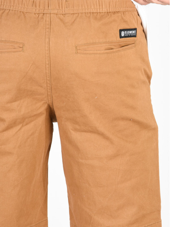 Element Element ALTONA BRONCO BROWN pánske plátené šortky - hnedé