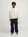 Jack & Jones Čierne pánske cargo nohavice Jack & Jones Parachute