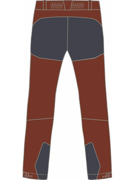 Kilpi Pánske outdoorové nohavice Kilpi VILLAIN-M Dark Red