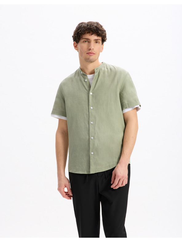 Celio Ľanová košeľa Damaopoc Celio