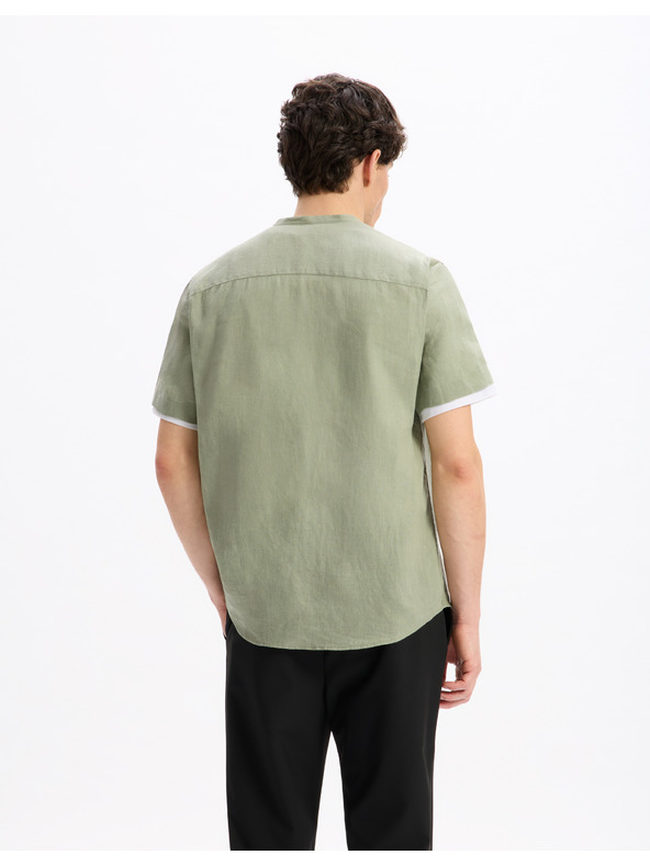 Celio Ľanová košeľa Damaopoc Celio