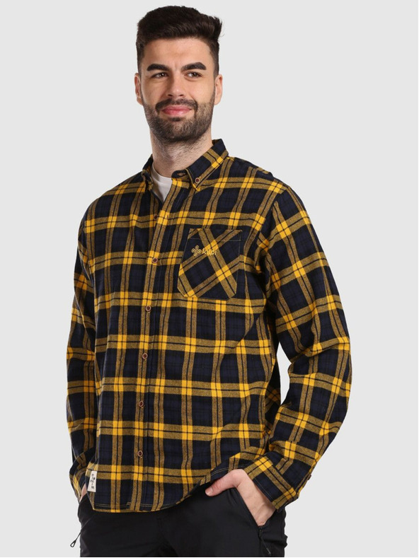 Kilpi Pánske športové flanelové tričko Kilpi FLANNY-M žltá