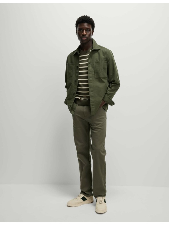 Marks & Spencer Marks & Spencer vysoká bavlnená vrchná košeľa zelená